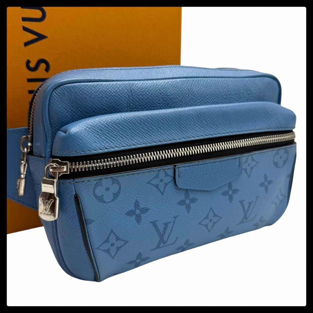 6149 極美品 ルイヴィトン タイガラマ バムバッグ ウエストバッグ ブルー