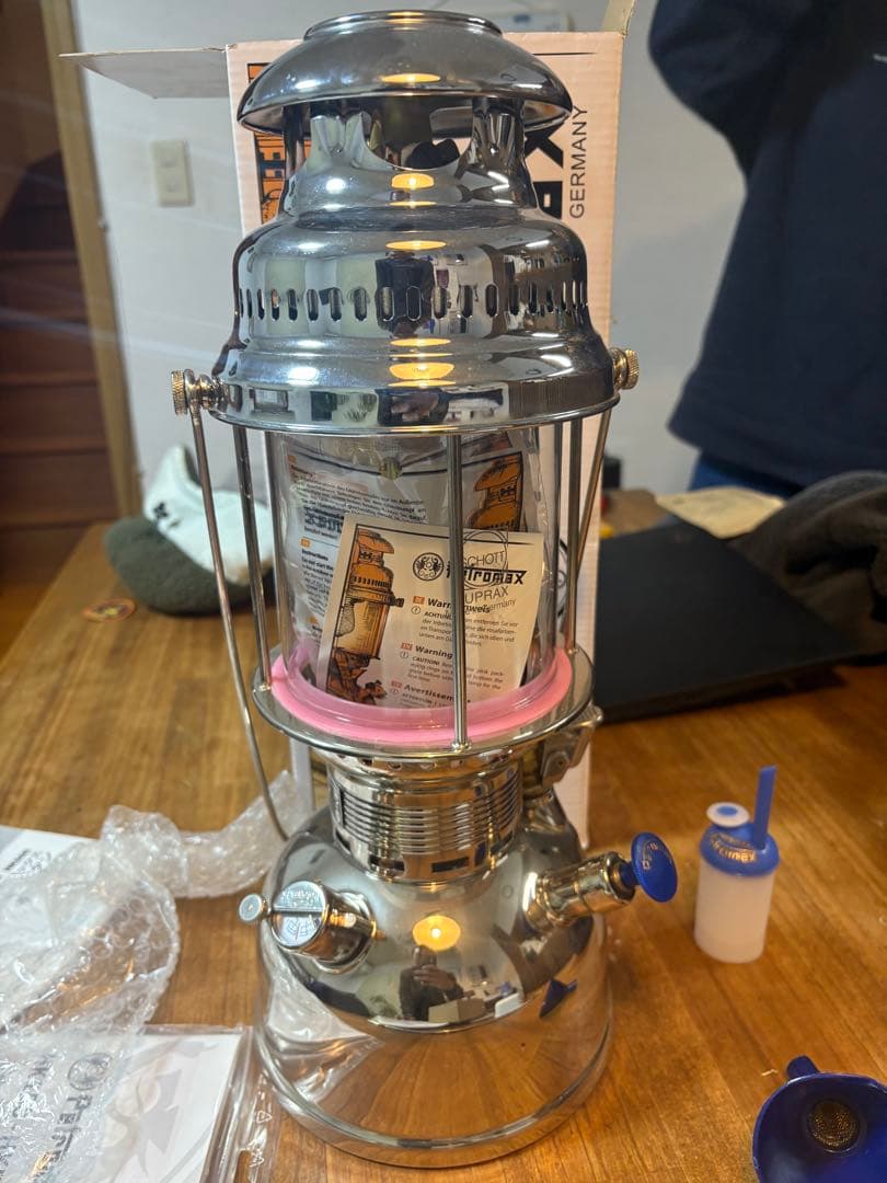 新品未使用　ペトロマックスHK500 灯油ランタン カラー：ニッケル