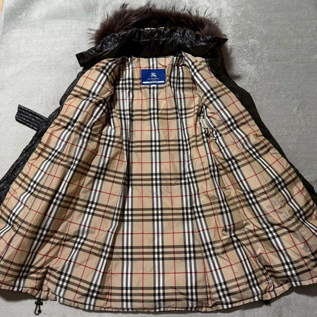 BURBERRY バーバリー ダウンコート ノバチェック エンブレム サイズ38