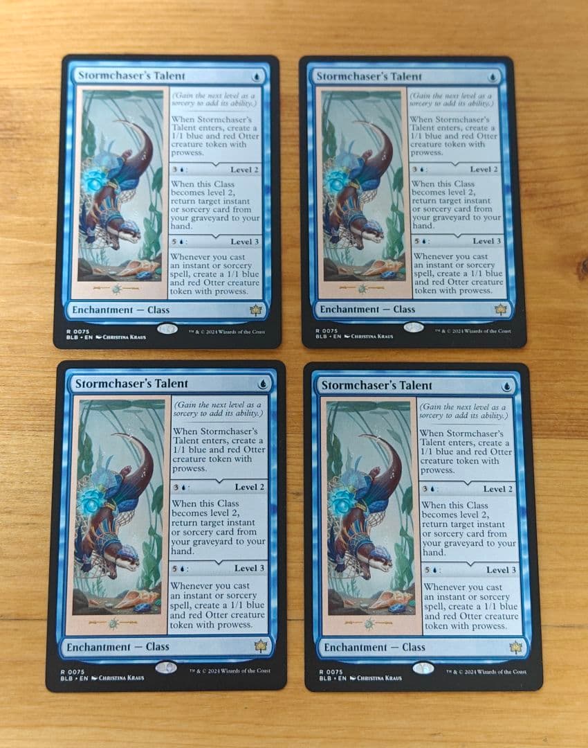 MTG 嵐追いの才能 英語 4枚 ブルームバロウ