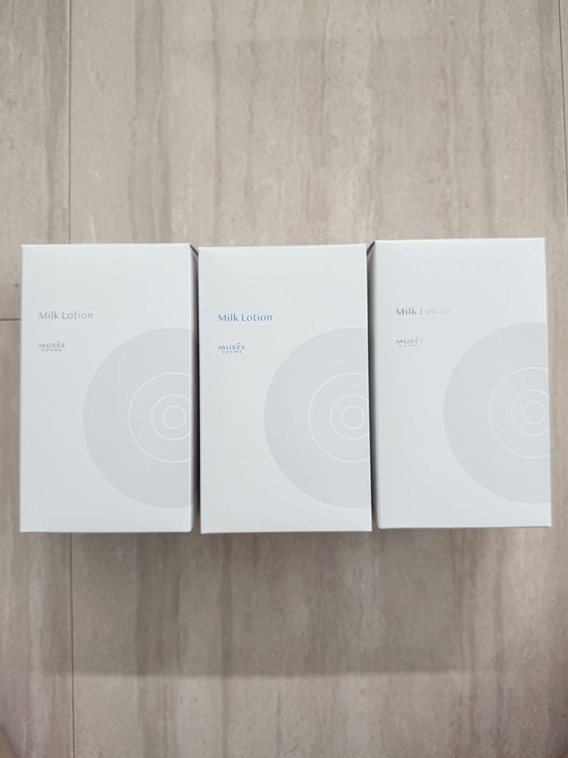 新品 ミュゼ ミルクローション 無香/ブーケサボン/フルーティムスク3本セット