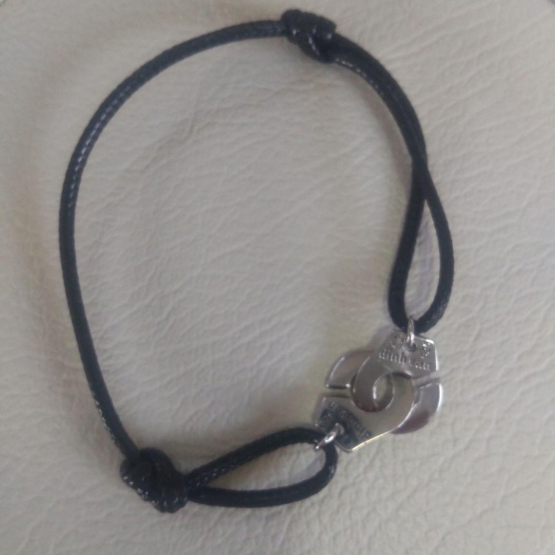 dinh van・コードブレスレット925 Black Medium Menottes dinh van black titanium cord bracelet | dinh van
