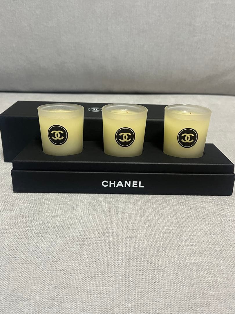 CHANEL アロマキャンドル 3個セット CHANEL - ☆ CHANEL / キャンドルセット 3コセット ☆の通販 by 1024