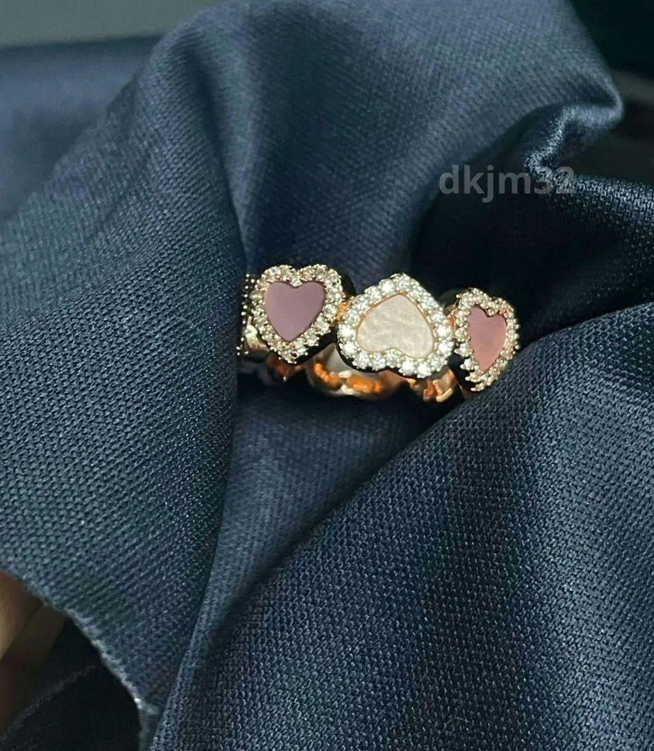 サイズ52 ピンク マザーオパール monaco ハート型 リング指輪apm