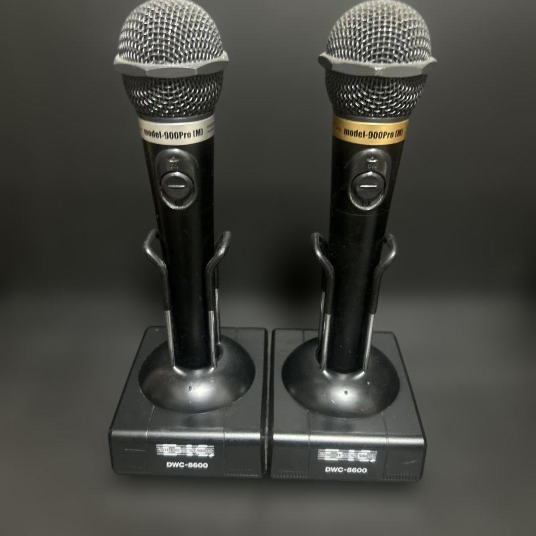 DWC-8600 ダイナミックマイク 2本セット ダイナミックマイク+卓上マイクスタンド 2点セット〔マイク CM2000
