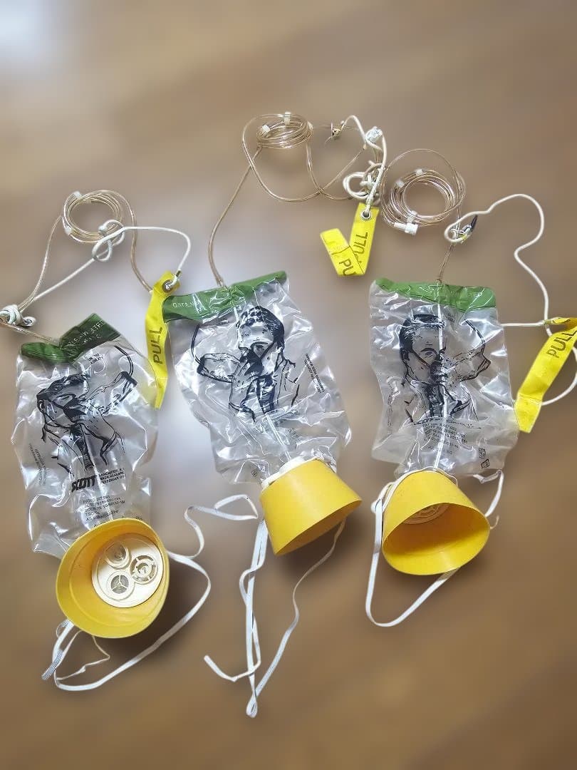 飛行機内　酸素マスク　3個セット