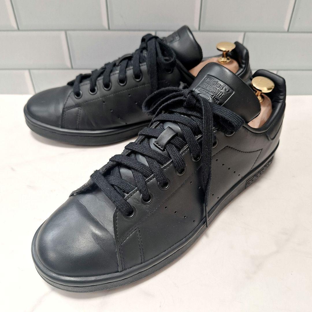 adidas スタンスミス レザースニーカー FX5499 黒 26.5
