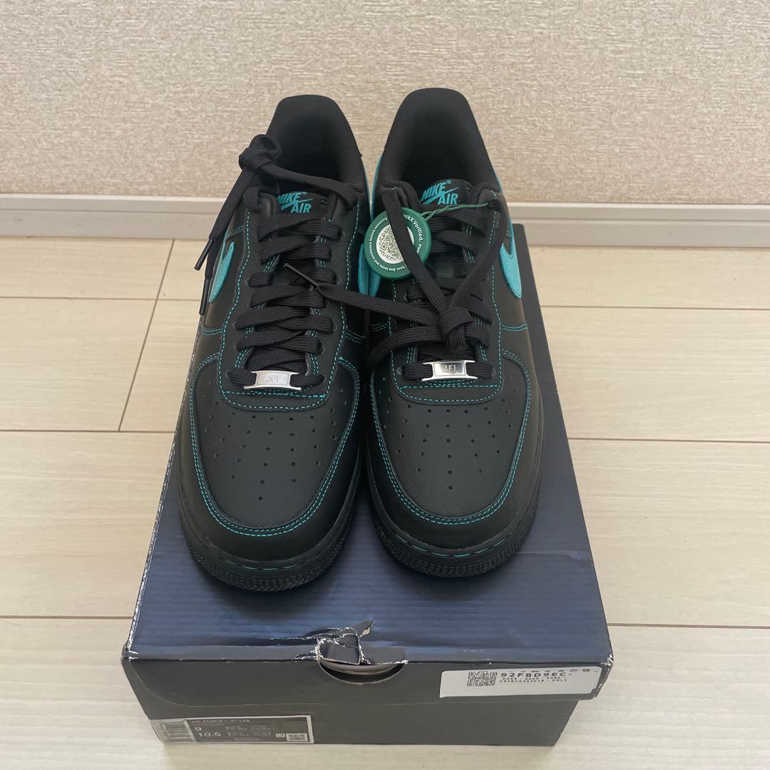 Nike Air Force 1 Lowブラックティファニー27cm鑑定済正規品
