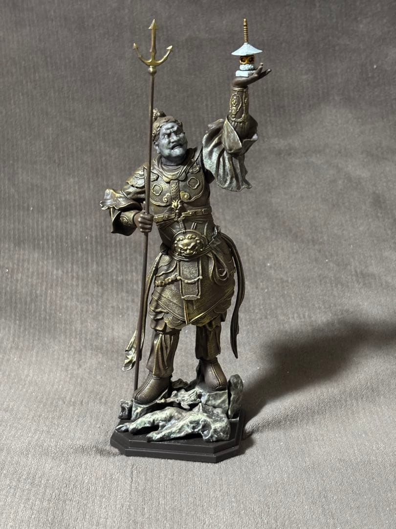 海洋堂　artpla 四天王像　多聞天　塗装　完成品