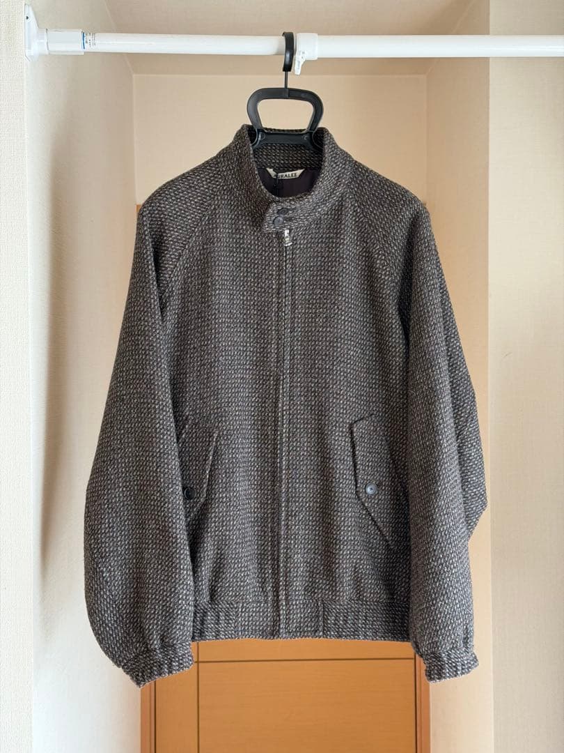 ジャケット・アウター ALPACA WOOL SILK TWEED ZIP BLOUSON