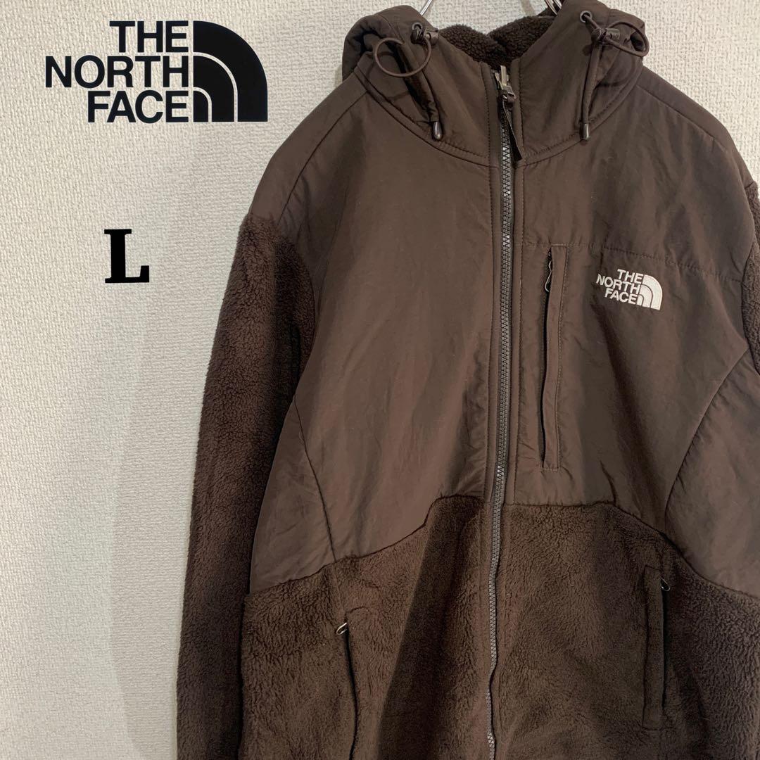 ノースフェイス　デナリ フーディ　ブラウン　茶　woman　L