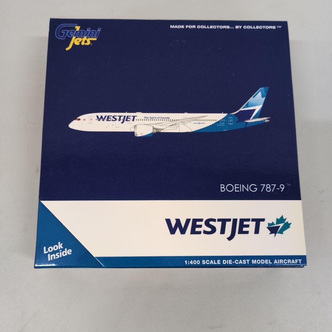 Ｍ08/02a0712☆ミニカー　ボーイング　787-9 ウェストジェット航空