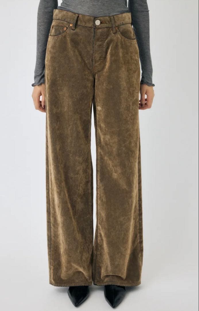 moussy MIDRISE CORDUROY バギー