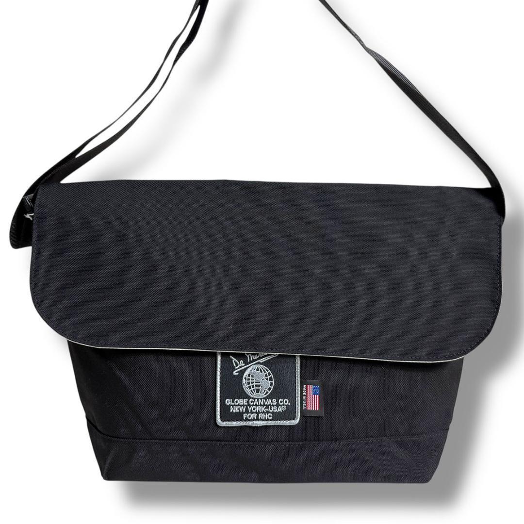 J7194新品 ディマティーニ 24SSRHC別注メッセンジャーバッグ 黒×灰