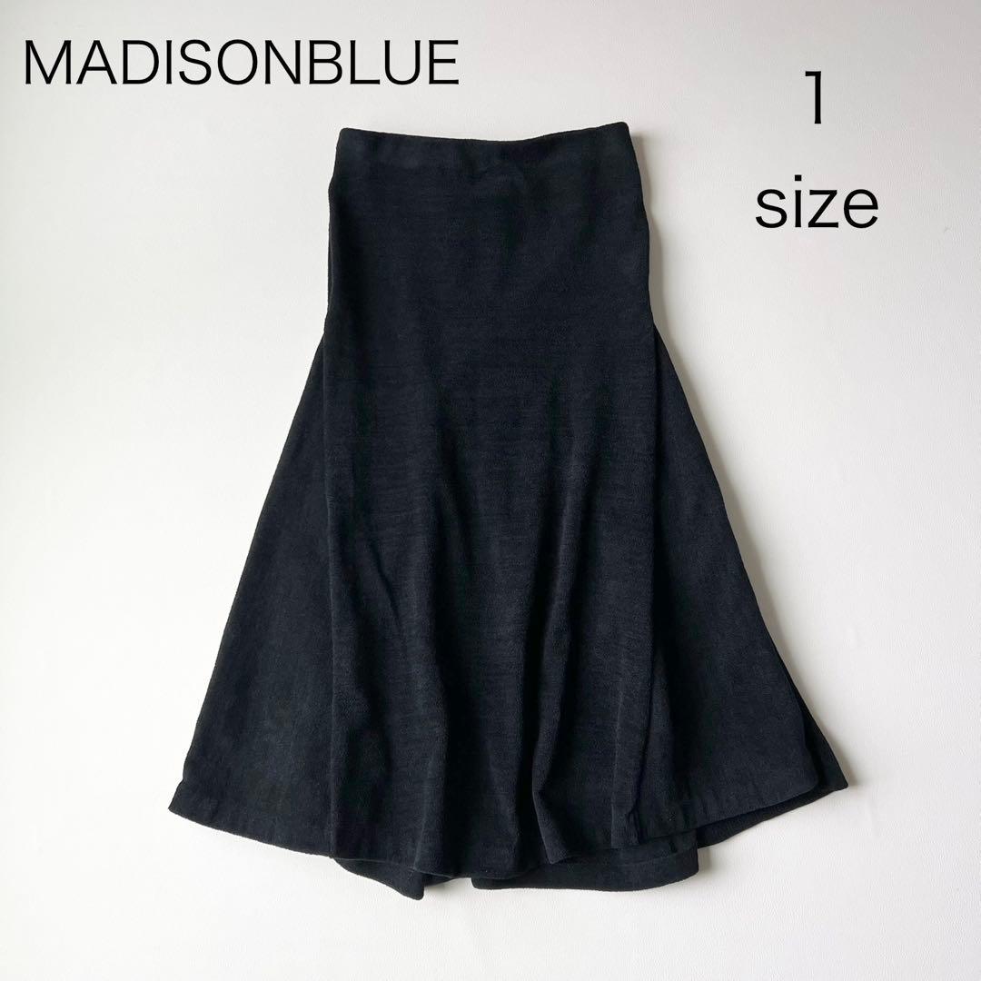 4943【美品】マディソンブルー　サイドタックマーメイドスカート 23年　黒 4943【美品】マディソンブルー サイドタックマーメイドスカート 23年