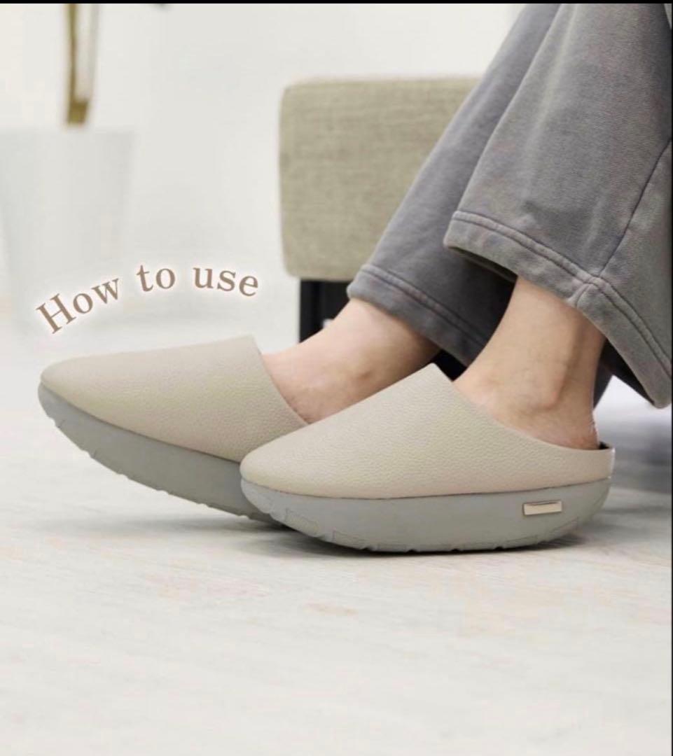 【新品 未使用】fitne フィットネ ダイエットスリッパ グレー　Sサイズ 新品 未使用】fitne フィットネ ダイエットスリッパ グレー Sサイズ