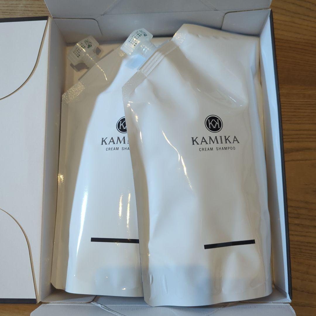 KAMIKA オールインワンクリームシャンプー 600g 2個セット KAMIKA カミカ シャンプーセット KAMIKA 2本 10％オフ クリーム