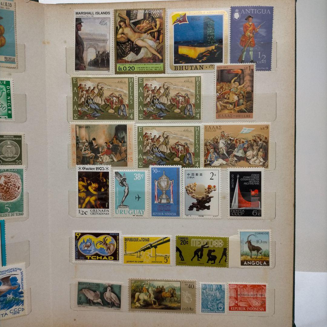 売約】1875 【未使用】外国切手 世界各国 ヴィンテージ バラ切手大量