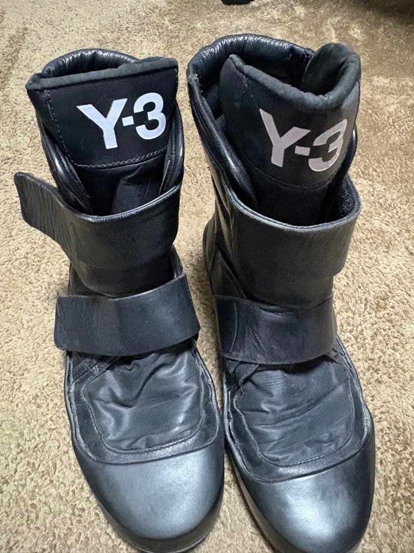 y3 Yohji Yamamoto レザー　ハイカットスニーカー