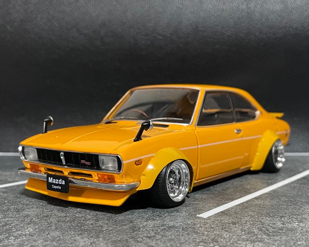 1/24 アシェット 国産名車 MAZDA カペラ 旧車 改造車 カスタムカー