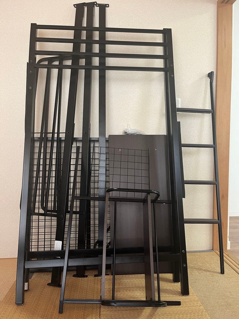 【引取り限定】ロフトベッド デスク付き　週末セール　解体済み