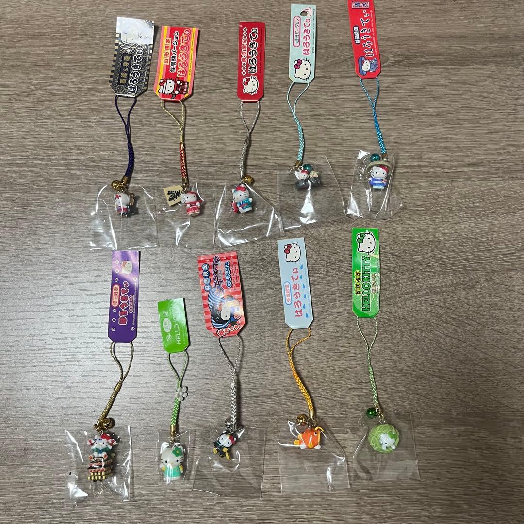 ハローキティ 根付ストラップ 10個セット