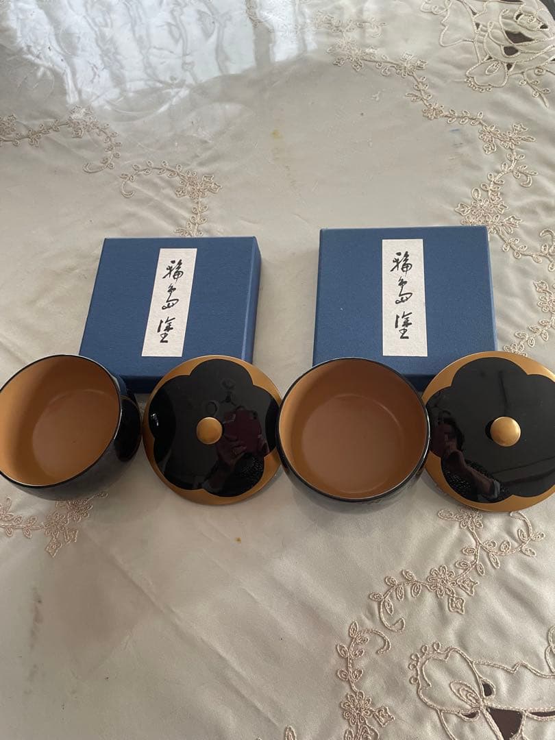 輪島塗湯呑み2客