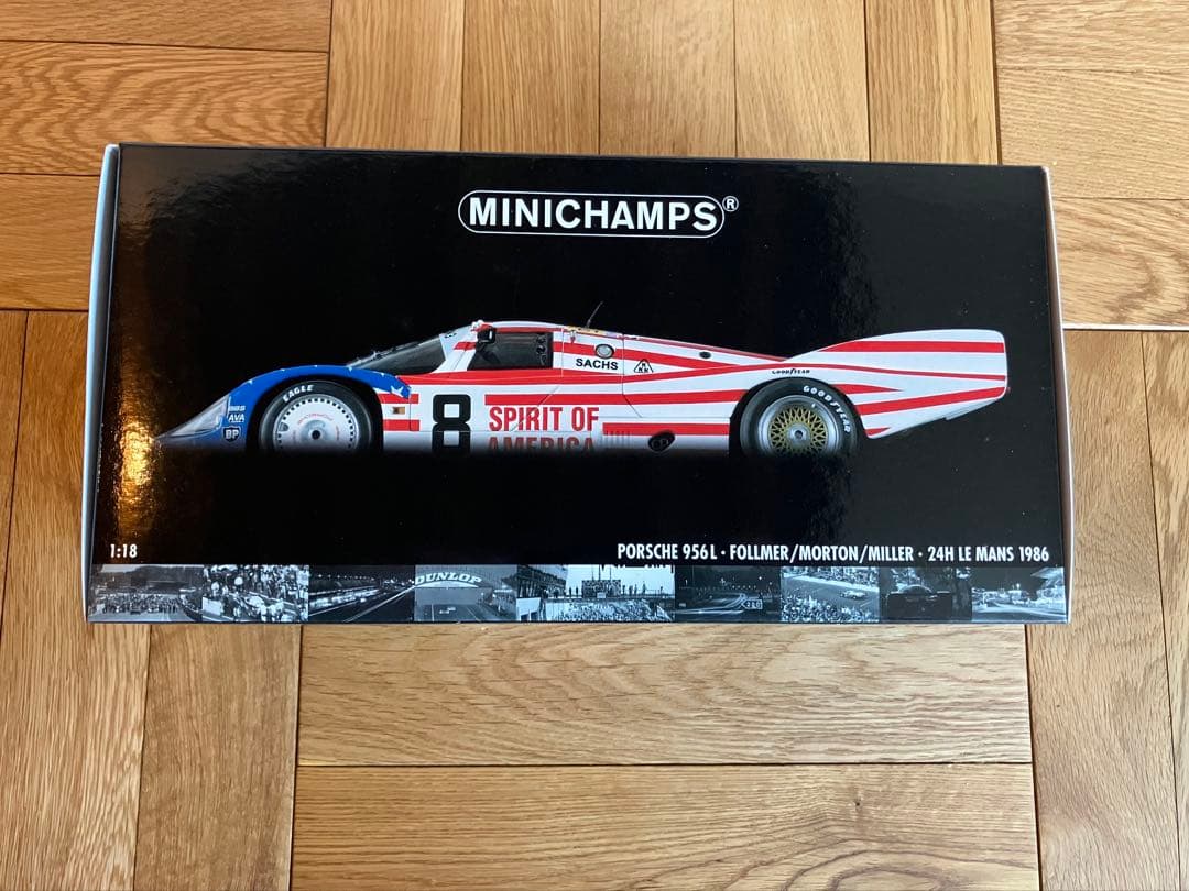 未開封 1/18 MINICHAMPS ポルシェ 956L 1986 #8 Amazon.com: Porsche 956LH RHD (Right Hand Drive) #8 G. Follmer - J