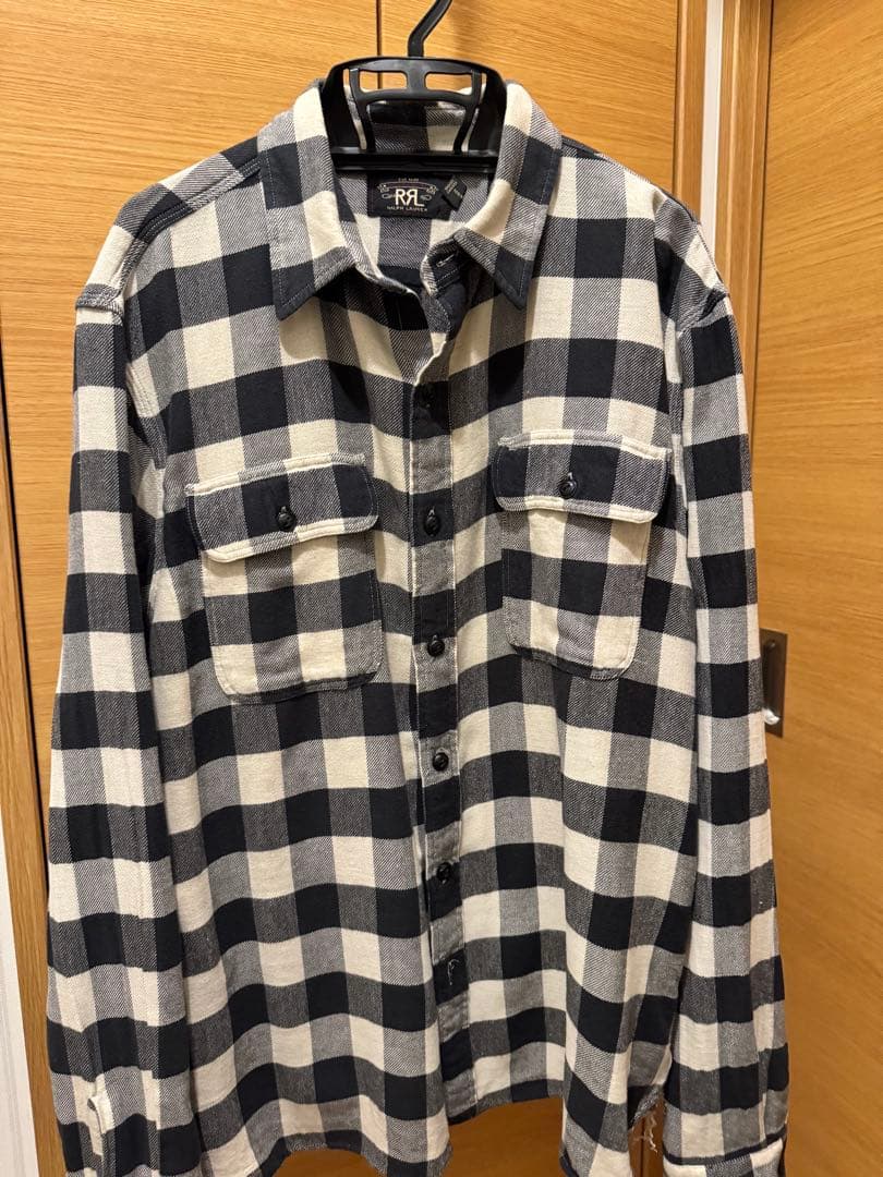 RRL ダブルアールエル　ラルフローレン　バッファローチェックシャツ　Lサイズ