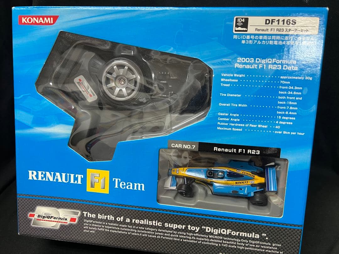 KONAMI 2003 DigiQ Formula Renault F1 デシQ Konami 1/43 scale 2003 DigiQ Formula Renault F1 R23tejiQ Formula