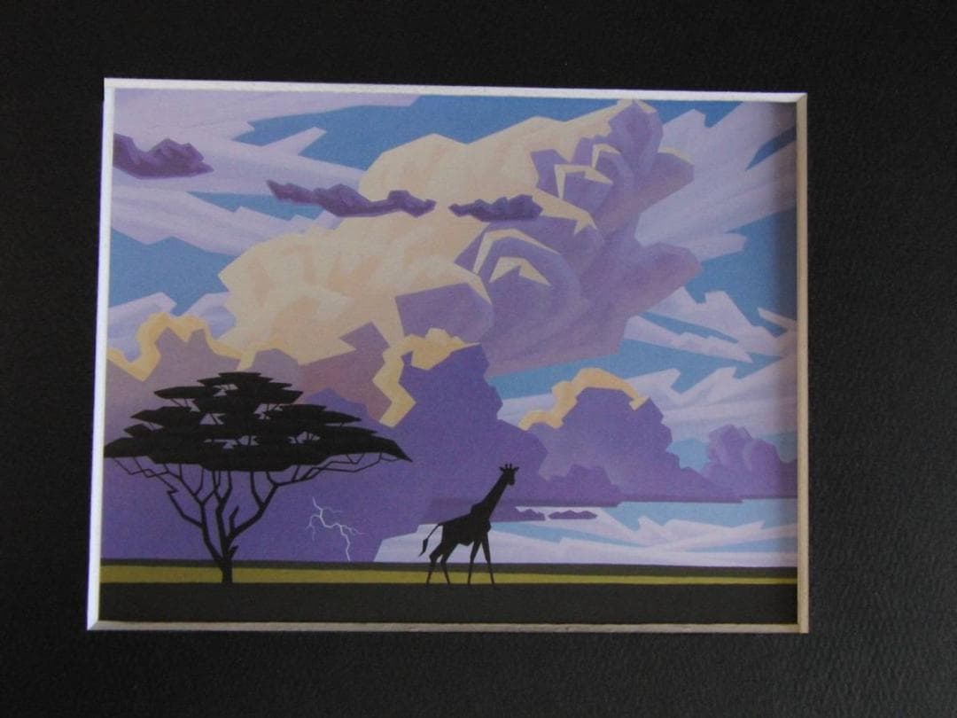 シム・シメール、【AFTERNOON STORM】、希少な額装用画集より