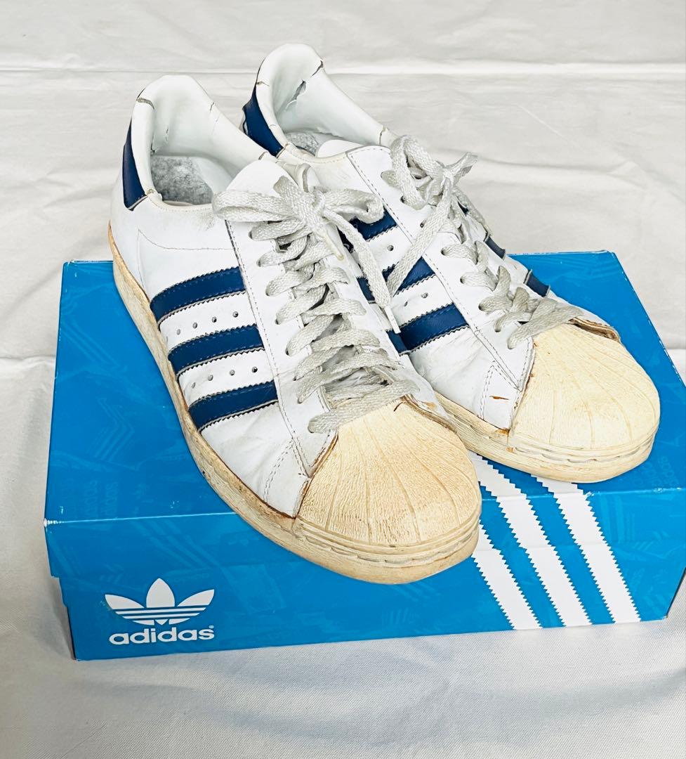 adidas Superstar フランス製スーパースターホワイト/ネイビー