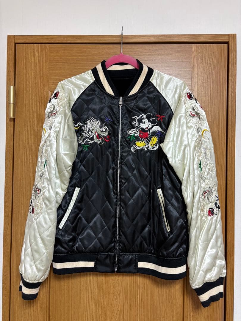 【古着】Disney VINTAGE / スカジャン 刺繍《リバーシブル》