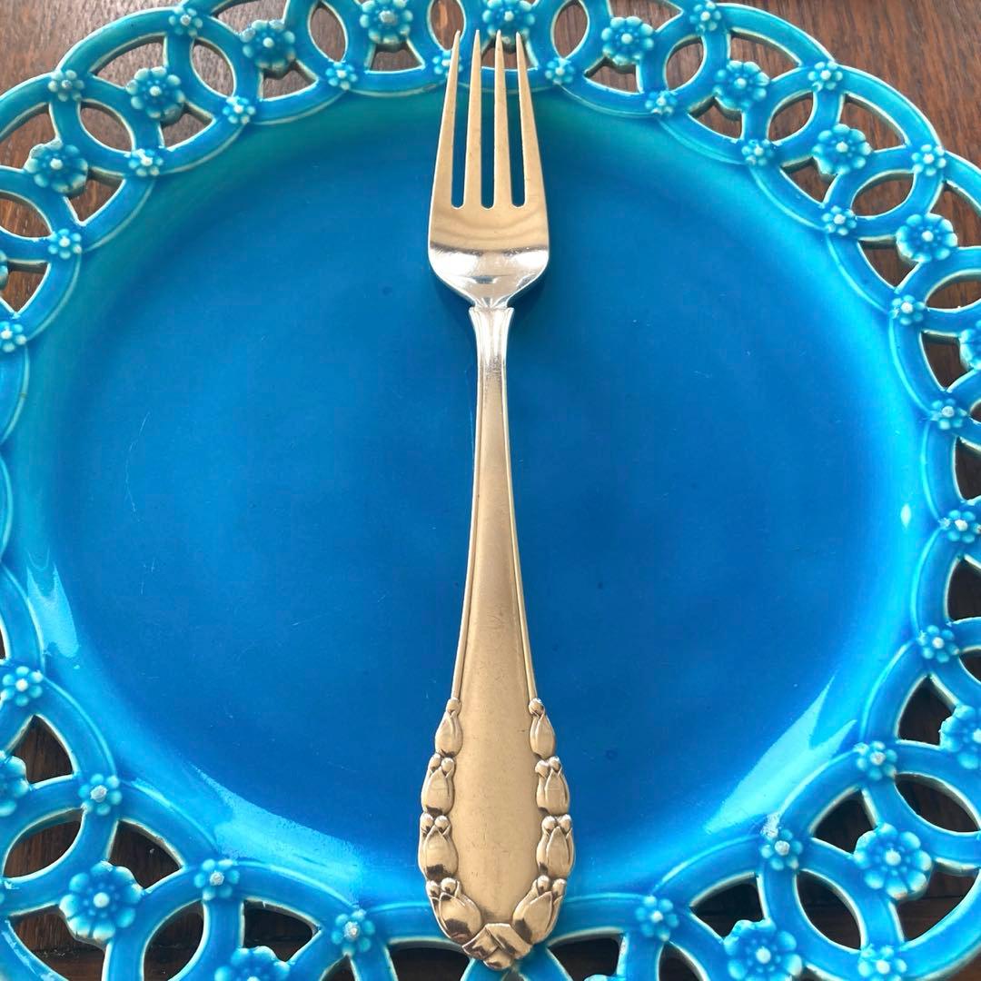 ジョージジェンセン　シルバー　サラダフォーク ジョージジェンセン シルバー サラダフォーク - メルカリ