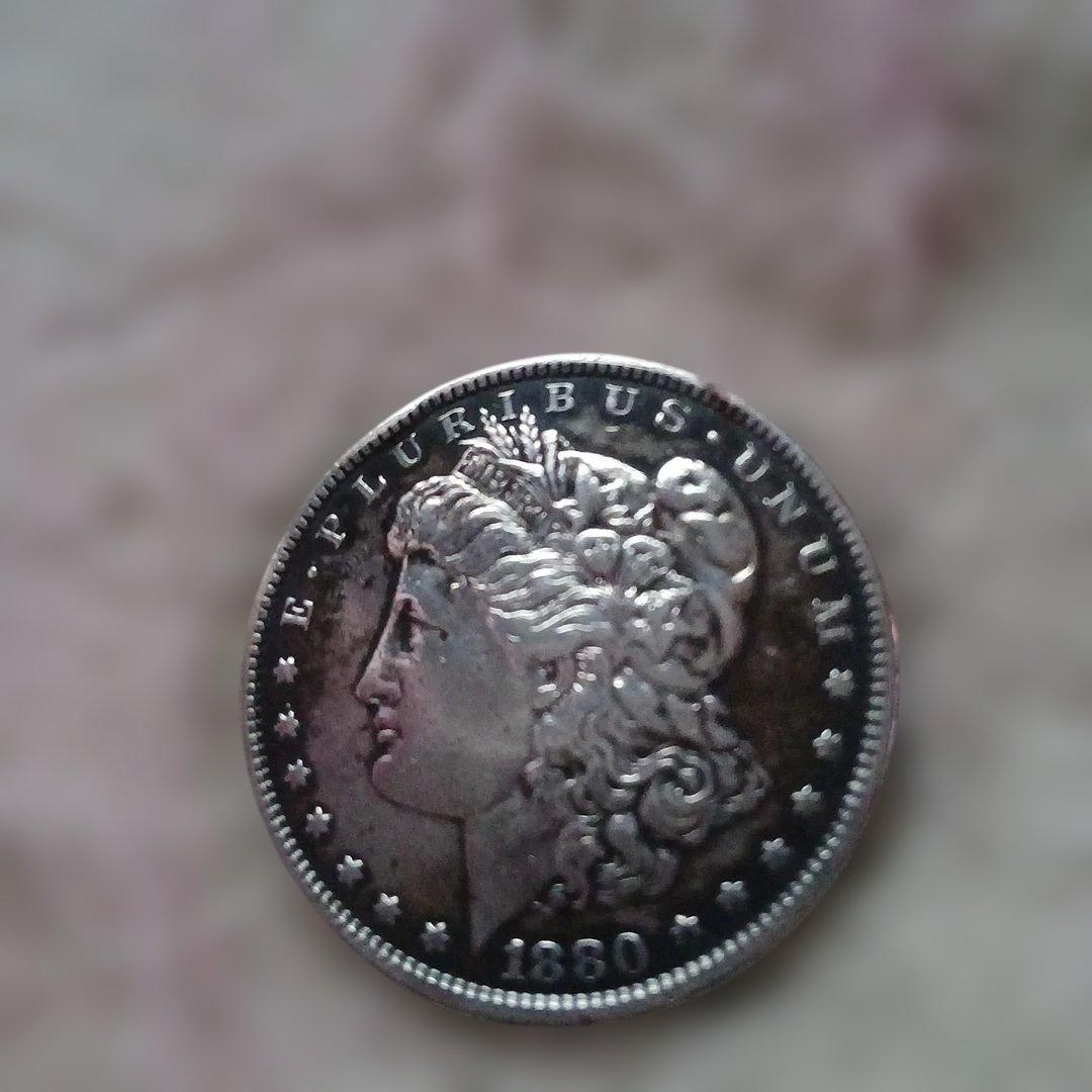 福*ん様 1880年 アメリカ 銀貨 リバティ女神像