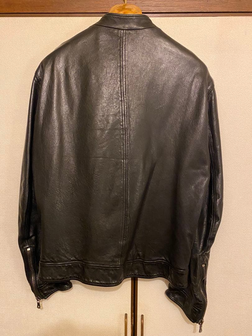 ドルチェ&ガッバーナ ラムスキン ライダース ジャケット 48