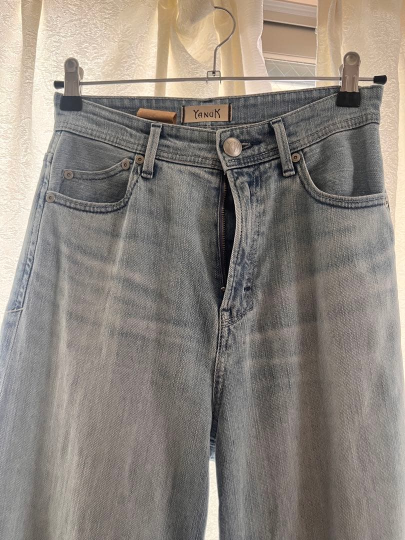 数回着用汚れなし✨ヤヌーク ワイド フレア デニムパンツ 23 YANUK(ヤヌーク)】 ワイドフレア｜PARIGOT ONLINE（パリゴオンライン）