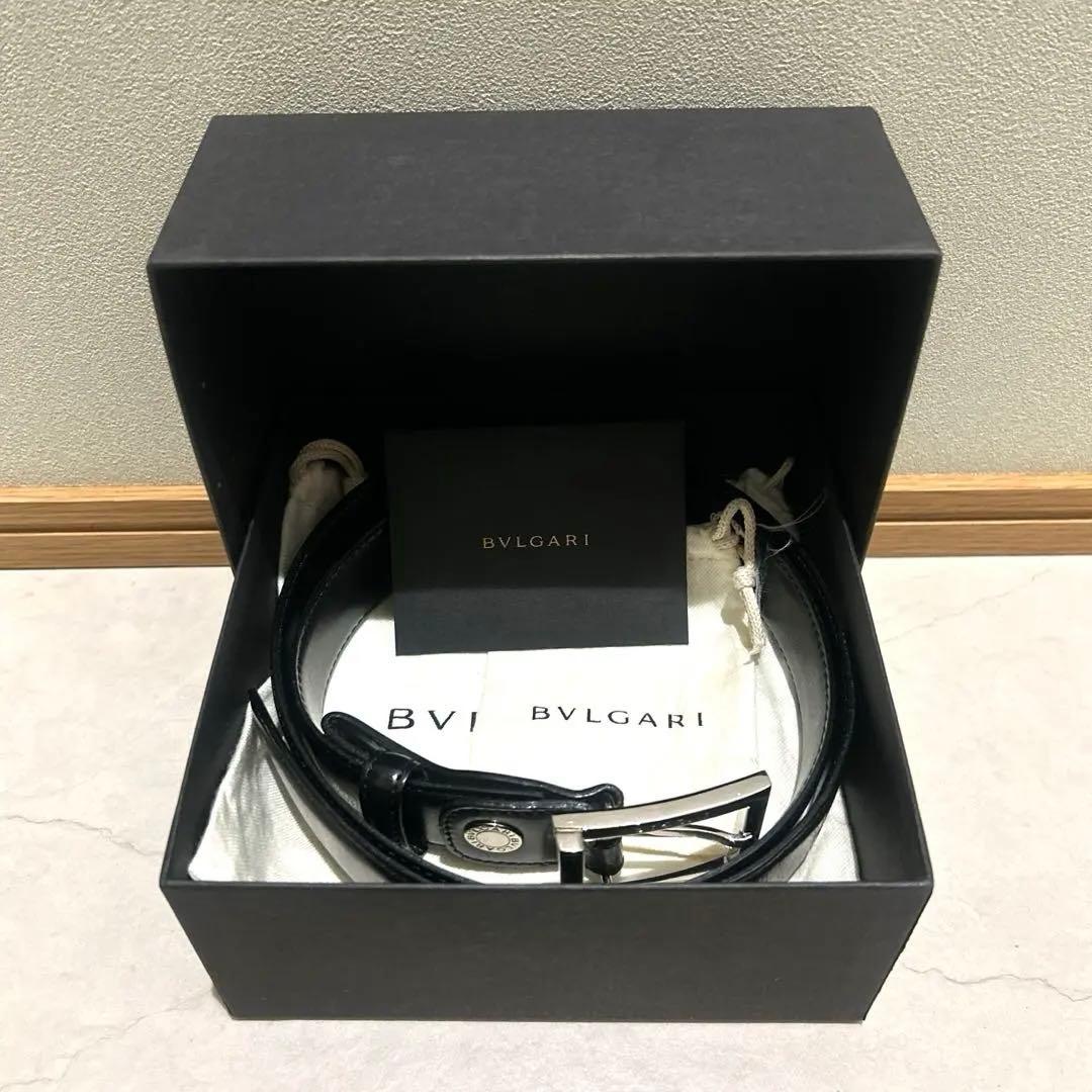 BVLGARI ビジネスレザーベルト【保証書付＊正規品】