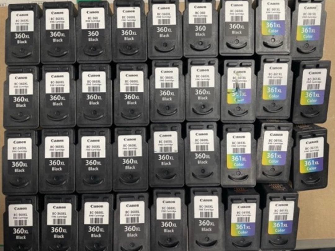 使用済キヤノン　カートリッジ　BC-360XL 25個BC-361XL 10個