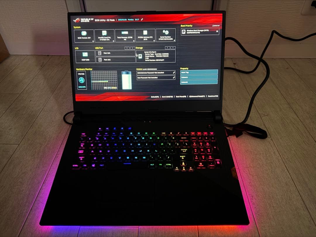 ASUS ROG Strix G731GW 17‘3型 RTX2070 32GB