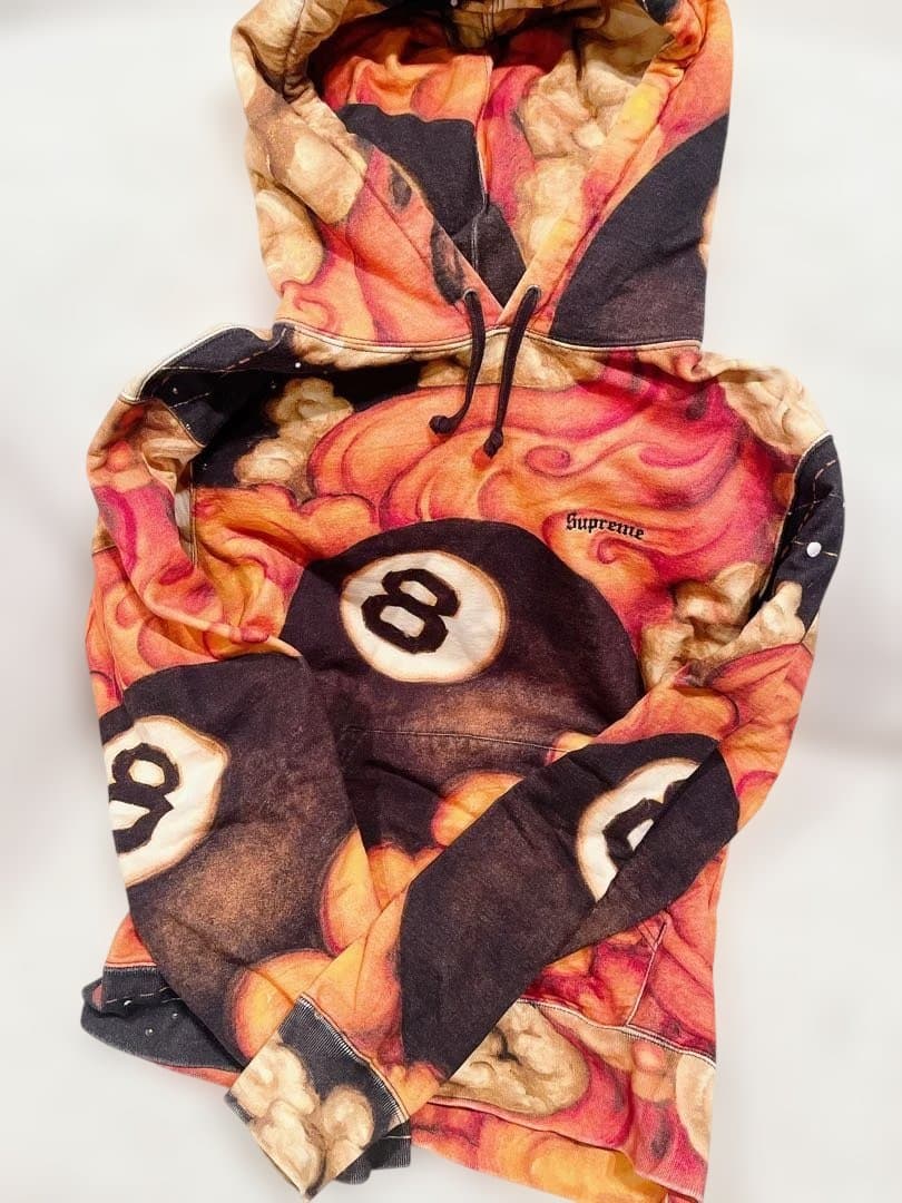 Supreme 8ボール グラフィック パーカー