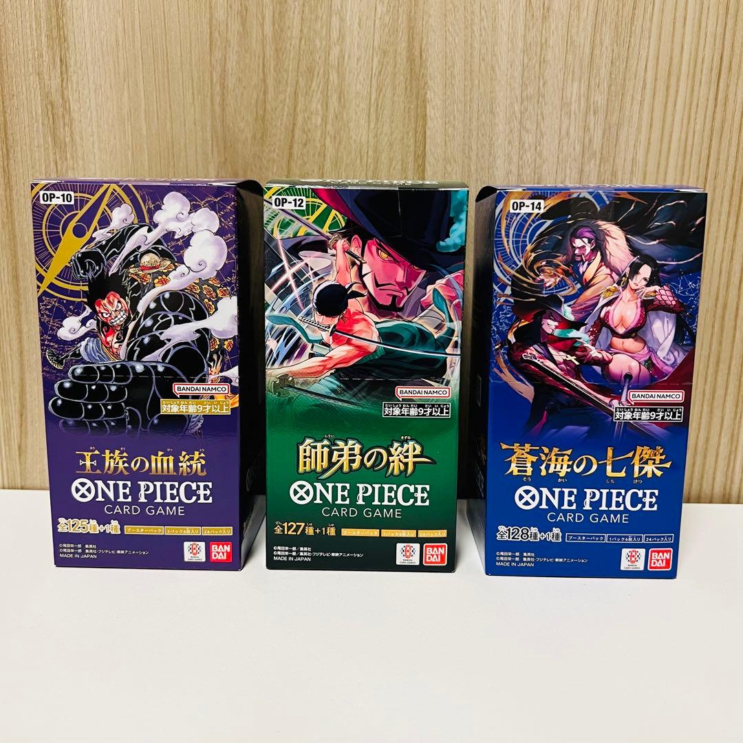 新品未開封テープ付】王族の血統.師弟の絆.蒼海の7傑 ワンピースカード