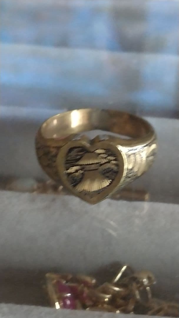 アンティークリング　彫刻　彫金　ヴィクトリアン1900年kanam専用 ヴィクトリアン18金彫金リング