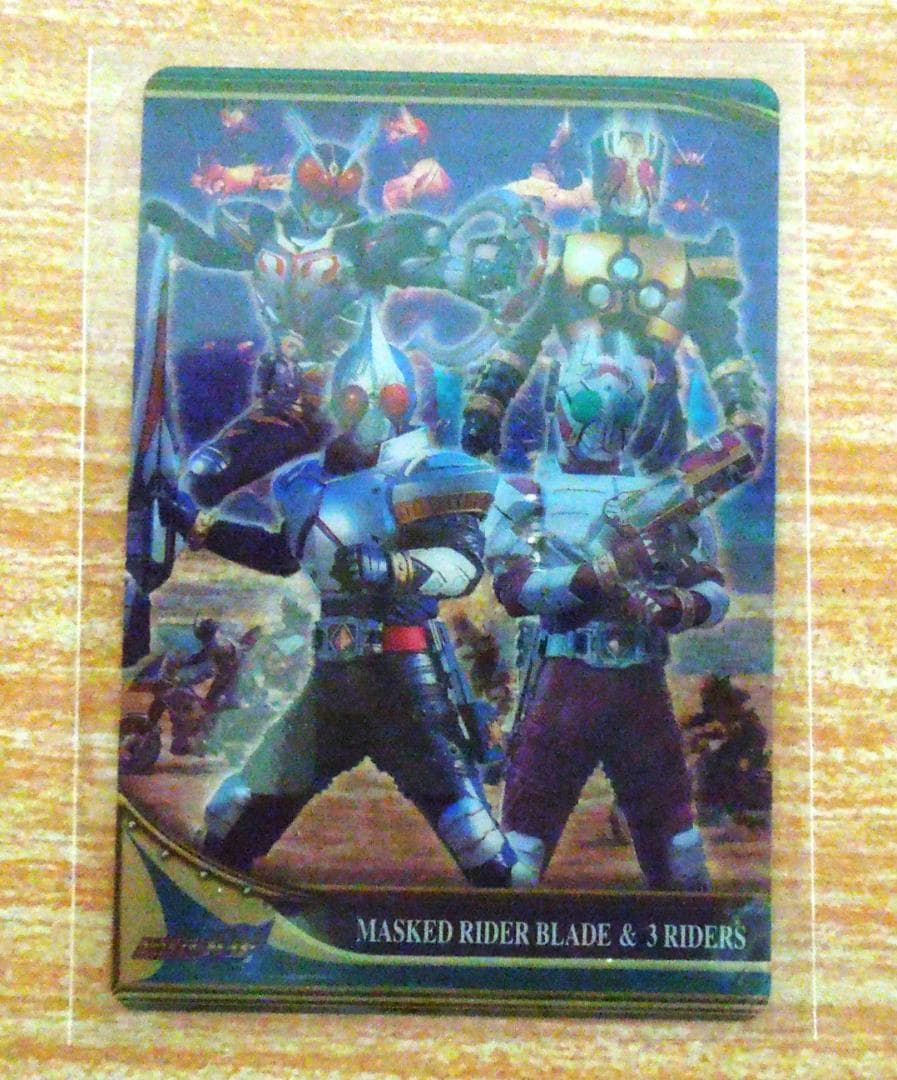 仮面ライダー　森永プロモ　プラカード　ブレイド・ギャレン・カリス・レンゲル