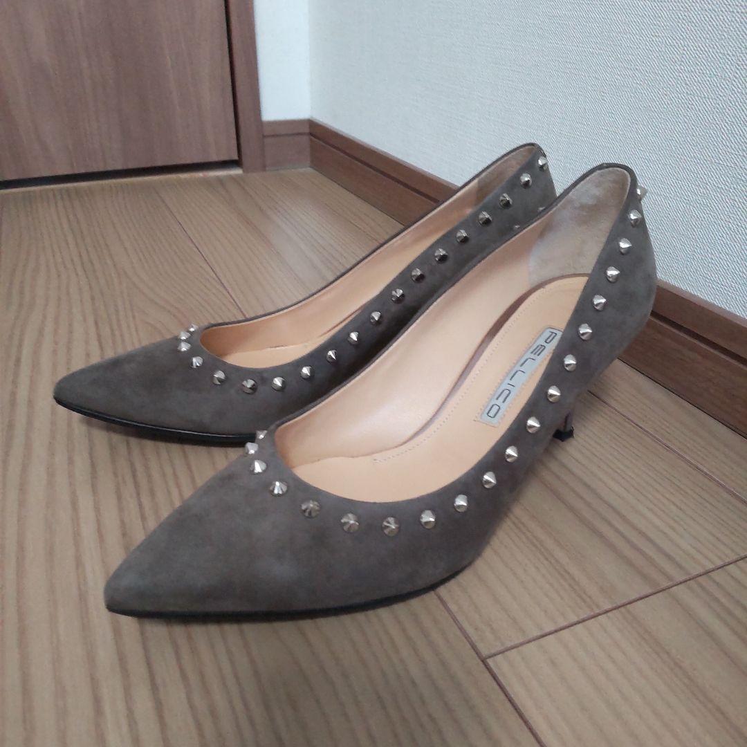 PELLICO スタッズ付き グレー ANDREA 37 Revival “ANDREA STUDS” | PELLICO｜ペリーコ