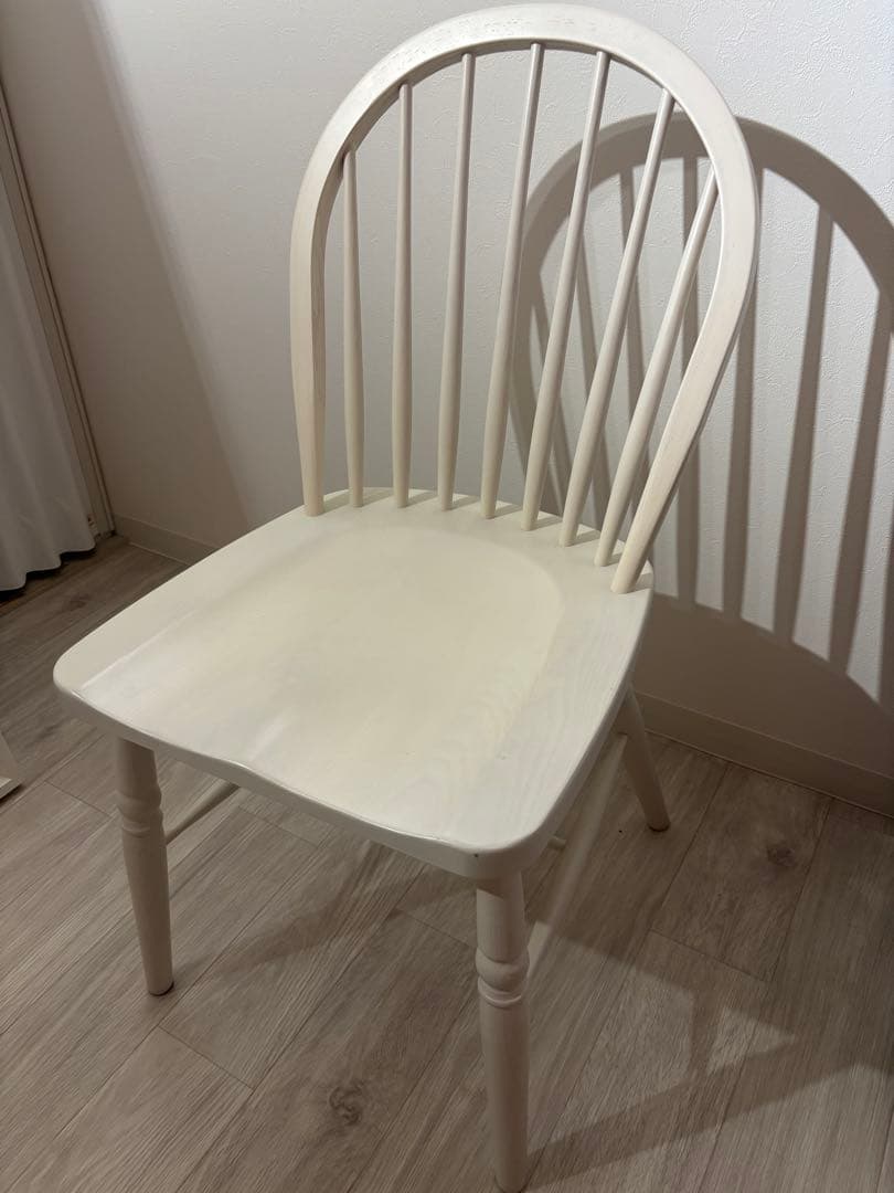 【Francfranc】アルパ チェア｜ホワイト｜天然木