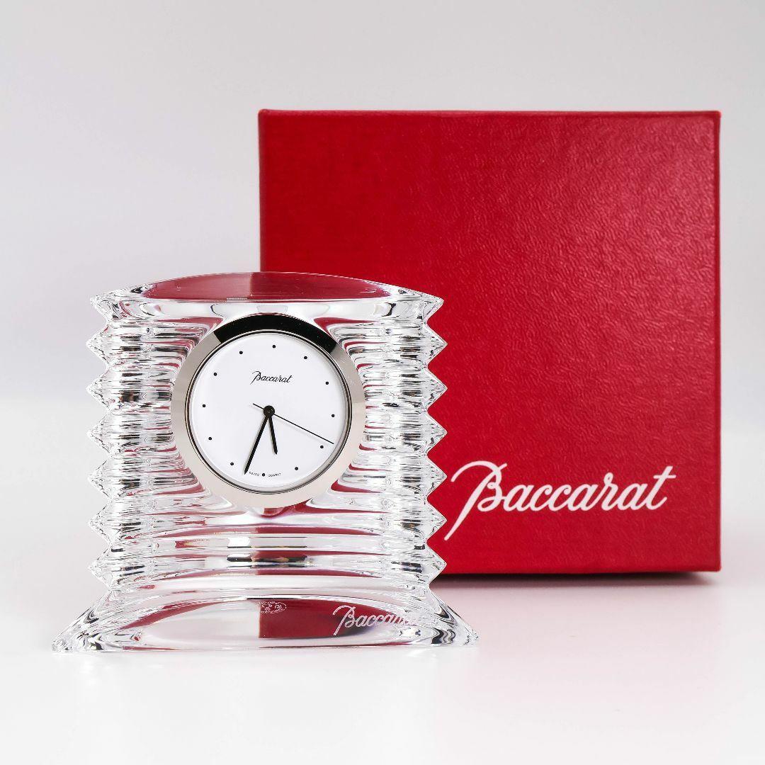 稼働 Baccarat ラランド クロック 置時計 クリスタル 外箱付 バカラ