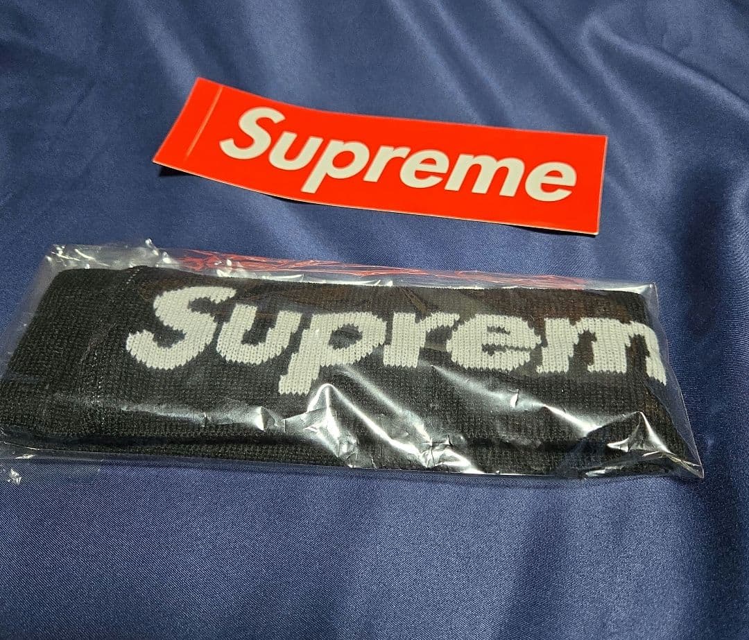 Supreme正規品NEWERA ブラック ヘッドバンド新品 Supreme（シュプリーム） 未使用品 × ニューエラ New Era タグ付き 美