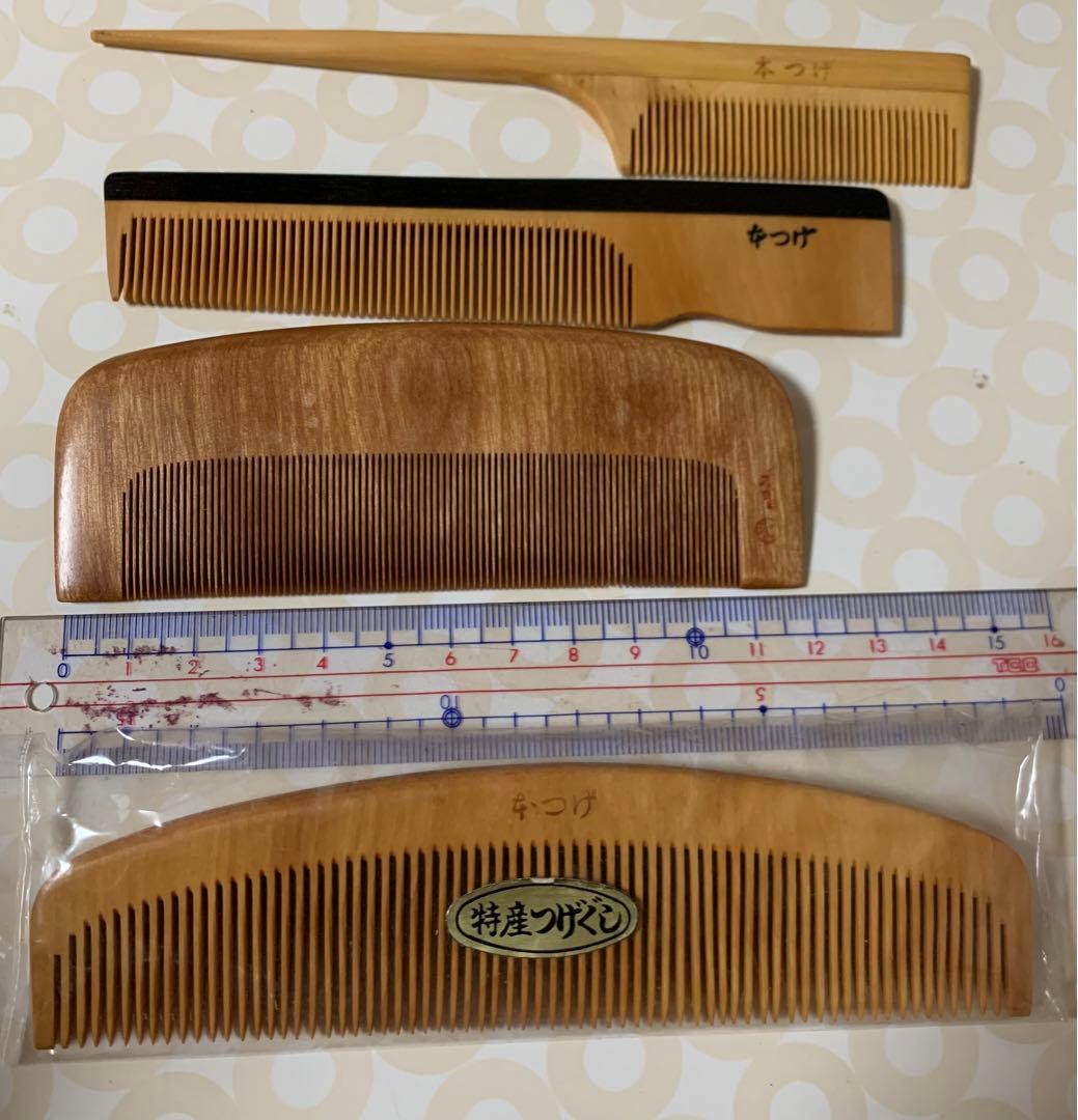 つげ櫛　櫛　拓殖櫛　さつまつげ　みねばり　夢の櫛