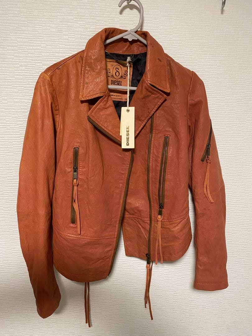 DIESEL レザージャケット　ブラウンレザー